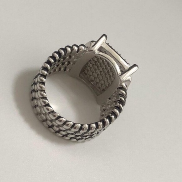 Wheaton® Ring in Sterling Silver with Pavé Diamonds sz7 - Picture 5 of 7